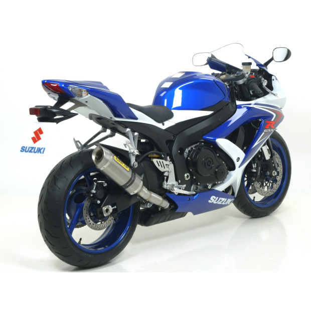 Silencieux ARROW Street Thunder en aluminium avec embout carbone - homologué CE - SUZUKI GSX-R 600 IE - GSX-R 750 IE 2008-2010