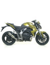 Silencieux d'échappement ARROW Street Thunder en aluminium noir avec embout carbone - homologué CE - HONDA CB 1000 R 2008-2017