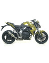 Silencieux d'échappement ARROW Street Thunder en aluminium noir avec embout inox - homologué CE - HONDA CB 1000 R 2008-2017