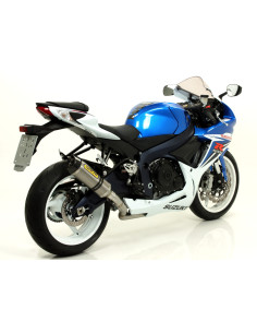 Silencieux ARROW Street Thunder en aluminium avec embout carbone - homologué CE - SUZUKI GSX-R 600 IE - GSX-R 750 IE 2011-2016 2