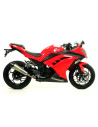 Silencieux ARROW X-Kone en inox avec embout carbone - homologué CE - KAWASAKI NINJA 300 - NINJA 250 2013-2016 - Z 300 2015-2016