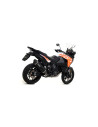 Silencieux d'échappement ARROW Maxi Race-Tech en aluminium noir avec embout carbone - homologué CE - KTM