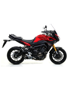 Silencieux d'échappement ARROW Thunder en aluminium avec embout carbone - homologué CE - YAMAHA