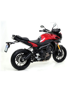 Silencieux d'échappement ARROW Thunder en aluminium avec embout carbone - homologué CE - YAMAHA 2