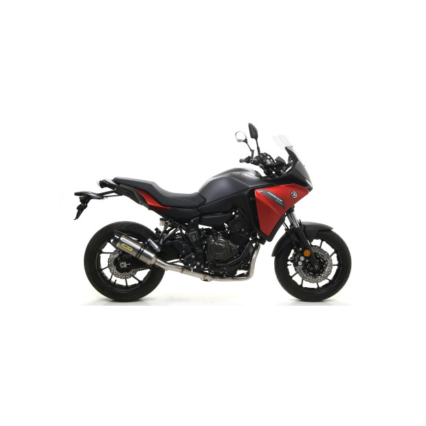 Silencieux ARROW Thunder en titane embout carbone - homologué CE - YAMAHA MT-07 2014-20 - TRACER 700 2016-20 - TRACER 7 2021-24
