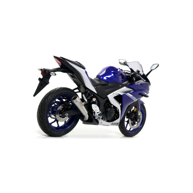 Silencieux ARROW Pro-Race en nichrome - homologué CE - YAMAHA YZF R3 2015-2024 - YZF R25 2015-2016 - MT-03 2016-2019