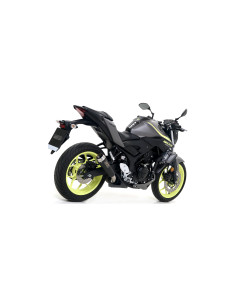 Silencieux d'échappement ARROW Pro-Race en nichrome noir - homologué CE - YAMAHA 2