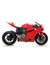Paire de silencieux ARROW Works en titane avec embout carbone - homologuée CE - DUCATI