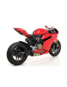 Paire de silencieux ARROW Works en titane avec embout carbone - homologuée CE - DUCATI