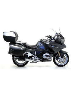 Silencieux d'échappement ARROW Maxi Race-Tech en aluminium noir avec embout carbone - homologué CE - BMW R 1200 RT 2014-2016