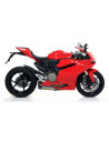 Paire de silencieux ARROW Works en titane avec embout carbone - homologuée CE - DUCATI 1299 PANIGALE 2015-2016