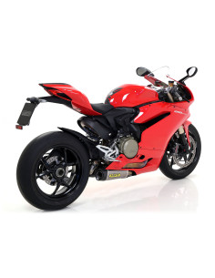 Paire de silencieux ARROW Works en titane avec embout carbone - homologuée CE - DUCATI 1299 PANIGALE 2015-2016 2