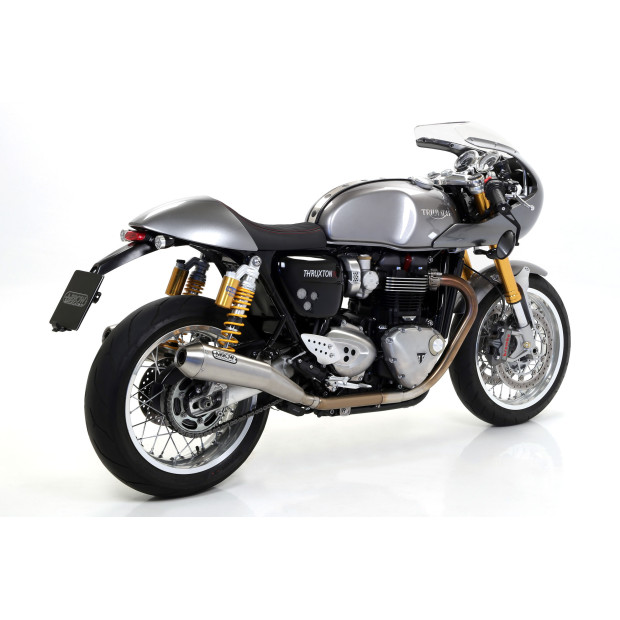 Paire de silencieux ARROW Pro-Racing en nichrome - homologuée CE - TRIUMPH (réf. 71851PRI)
