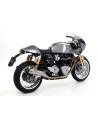 Paire de silencieux ARROW Pro-Racing en nichrome - homologuée CE - TRIUMPH (réf. 71851PRI)