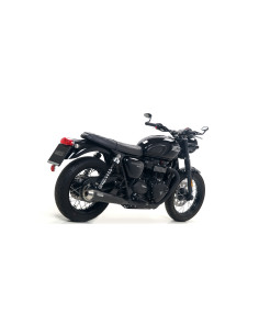 Paire de silencieux ARROW Pro-Racing en nichrome noir - homologuée CE - TRIUMPH 2