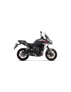 Silencieux ARROW X-Kone en inox noir embout carbone - homologué CE - KAWASAKI Z 650 - NINJA 650 2017-2020 - VERSYS 650 2017-2024
