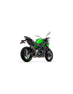 Silencieux d'échappement ARROW X-Kone en inox noir avec embout carbone - homologué CE - KAWASAKI 2