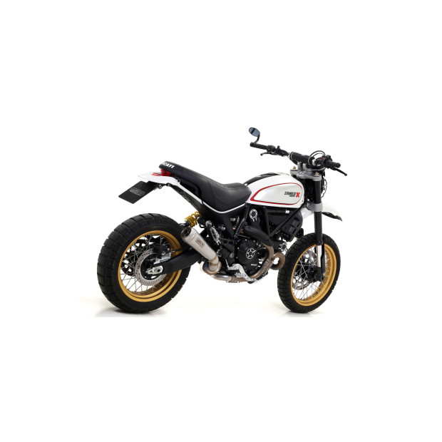Silencieux d'échappement ARROW Pro-Race en nichrome - homologué CE - DUCATI SCRAMBLER 800 DESERT SLED 2017-2020