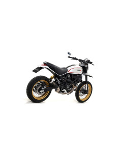 Silencieux d'échappement ARROW Pro-Race en nichrome noir - homologué CE - DUCATI SCRAMBLER 800 DESERT SLED 2017-2020 2