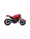 Silencieux d'échappement ARROW Pro-Race en nichrome noir - homologué CE - DUCATI