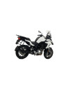 Silencieux d'échappement ARROW Race-Tech en aluminium noir avec embout carbone - homologué CE - BENELLI TRK 502 2017-2020