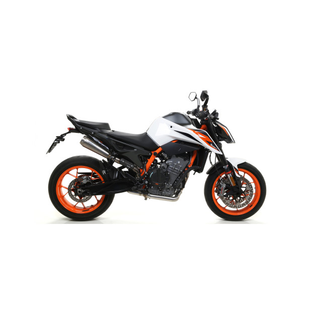 Silencieux d'échappement ARROW Pro-Race en nichrome noir - homologué CE - KTM 790 DUKE 2018-2023 - 890 DUKE R 2020-2023