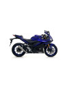 Silencieux d'échappement ARROW Pro-Race en nichrome noir - homologué CE - YAMAHA YZF R3 2019-2020