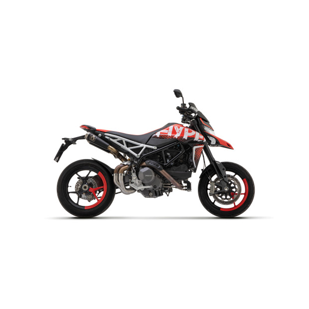 Paire de silencieux ARROW Pro-Race en nichrome noir - homologuée CE - DUCATI