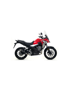 Silencieux d'échappement ARROW Pro-Race en nichrome noir - homologué CE - HONDA CB 500 X 2019-2020