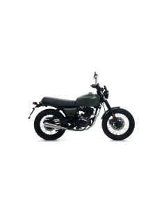 Silencieux d'échappement ARROW Pro-Race en nichrome noir - homologué CE - BRIXTON BX 125 X / FELSBERG 125 X 2019-2020