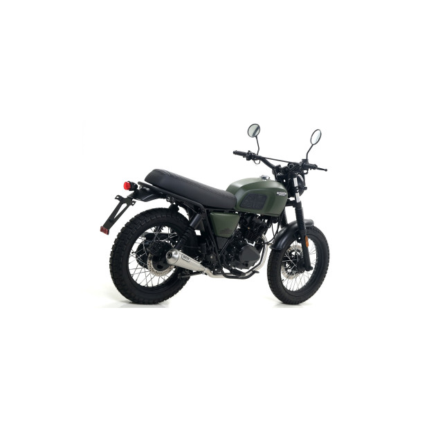 Silencieux d'échappement ARROW Pro-Race en nichrome noir - homologué CE - BRIXTON BX 125 X / FELSBERG 125 X 2019-2020