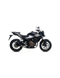 Silencieux d'échappement ARROW Pro-Race en nichrome noir - homologué CE - HONDA CB 500 F - CBR 500 R 2019-2020