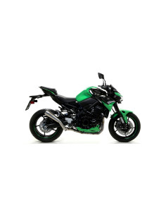 Silencieux d'échappement ARROW Pro-Race en nichrome noir - homologué CE - KAWASAKI Z 900 2020-2024