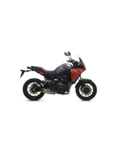 Silencieux ARROW Works en titane avec embout carbone - homologué CE - YAMAHA TRACER 700 2020 - MT-07 - TRACER 7 2021-2024