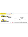 Silencieux d'échappement ARROW Indy Race en aluminium noir avec embout carbone - homologué CE - KAWASAKI NINJA 400 - Z 400 2023