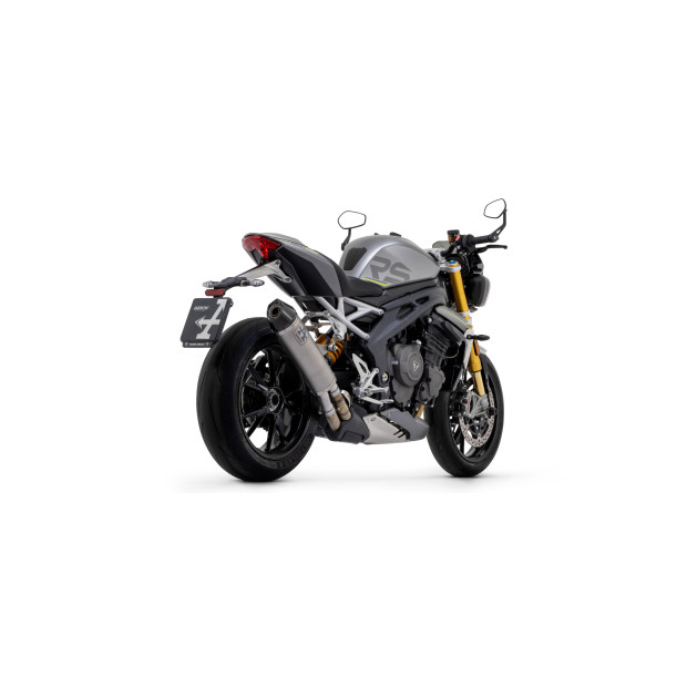 Silencieux ARROW Race-Tech en titane avec embout carbone - homologué CE - TRIUMPH SPEED TRIPLE 1200 RS/RR 2021-2024
