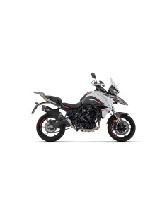 Silencieux ARROW Indy Race EVO en aluminium noir avec embout carbone - homologué CE - BENELLI TRK 702 / 702X 2023-2026