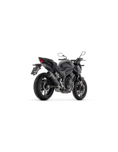 Silencieux ARROW Indy Race EVO en aluminium noir avec embout en carbone - homologué CE - HONDA CB 500 HORNET - NX 500 2024-2026 2