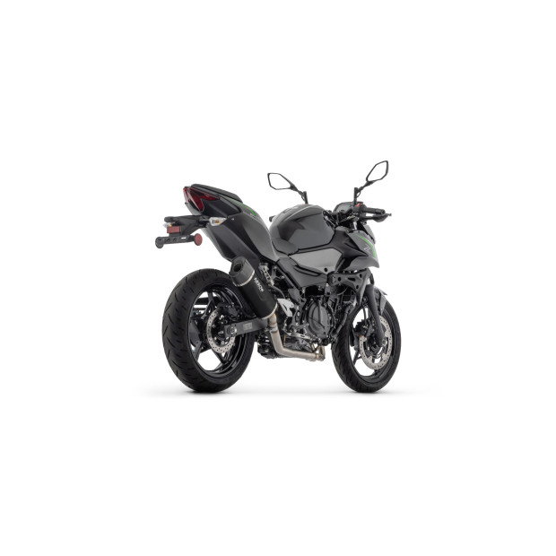 Silencieux d'échappement ARROW Indy Race EVO en titane avec embout carbone - homologué CE - KAWASAKI Z 500 - NINJA 500 2024-2026