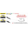 Silencieux d'échappement ARROW Pro-Race en nichrome noir - homologué CE - KAWASAKI Z 500 - NINJA 500 2024-2026