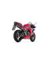 Silencieux d'échappement ARROW Indy Race en aluminium noir avec embout carbone - homologué CE - HONDA CBR 600 RR 2024-2026