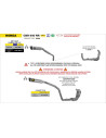 Silencieux d'échappement ARROW Indy Race en aluminium noir avec embout carbone - homologué CE - HONDA CBR 600 RR 2024-2026