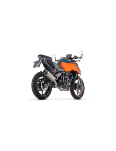 Silencieux d'échappement ARROW Indy Race EVO en titane avec embout carbone - homologué CE - KTM DUKE 125 - DUKE 390 2024-2026 2