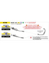 Silencieux d'échappement ARROW Pro-Race en nichrome noir - homologué CE - KTM DUKE 125 - DUKE 390 2024-2026