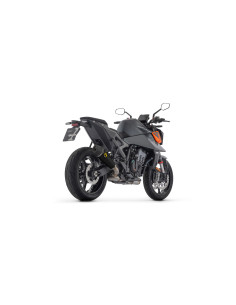 Silencieux d'échappement ARROW X-Kone en inox noir avec embout carbone - homologué CE - KTM DUKE 990 2024-2025 2