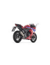 Silencieux d'échappement ARROW Indy Race EVO en aluminium noir avec embout carbone - homologué CE - HONDA CBR 500 R 2024-2026