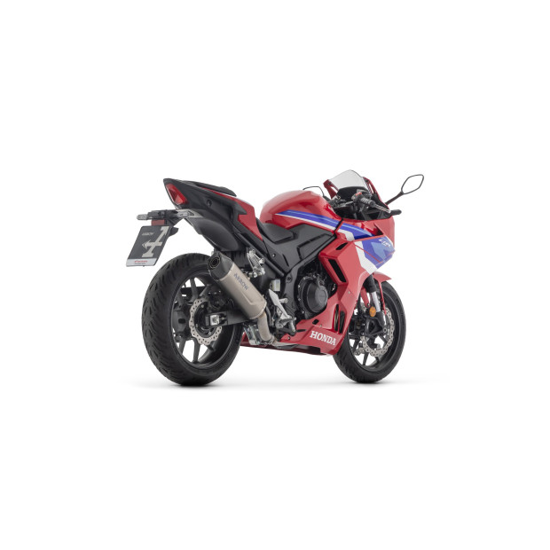 Silencieux d'échappement ARROW Indy Race EVO en titane avec embout carbone - homologué CE - HONDA CBR 500 R 2024-2026