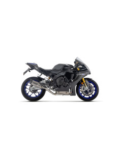 Silencieux d'échappement ARROW Indy Race EVO en aluminium noir avec embout carbone - homologué CE - YAMAHA YZF R1 2015-2026 2