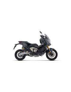 Silencieux ARROW Race-Tech version courte en aluminium noir embout carbone - homologué CE - HONDA X-ADV 750 2017-2026