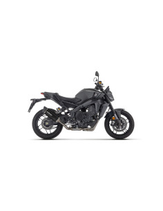 Silencieux d'échappement ARROW Indy Race EVO en aluminium noir avec embout carbone - homologué CE - YAMAHA